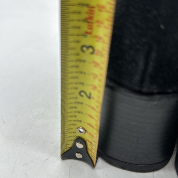 Leathercraft Black suede square tow ankle boots Size 9 BAB4795A - Picture 5 of 13